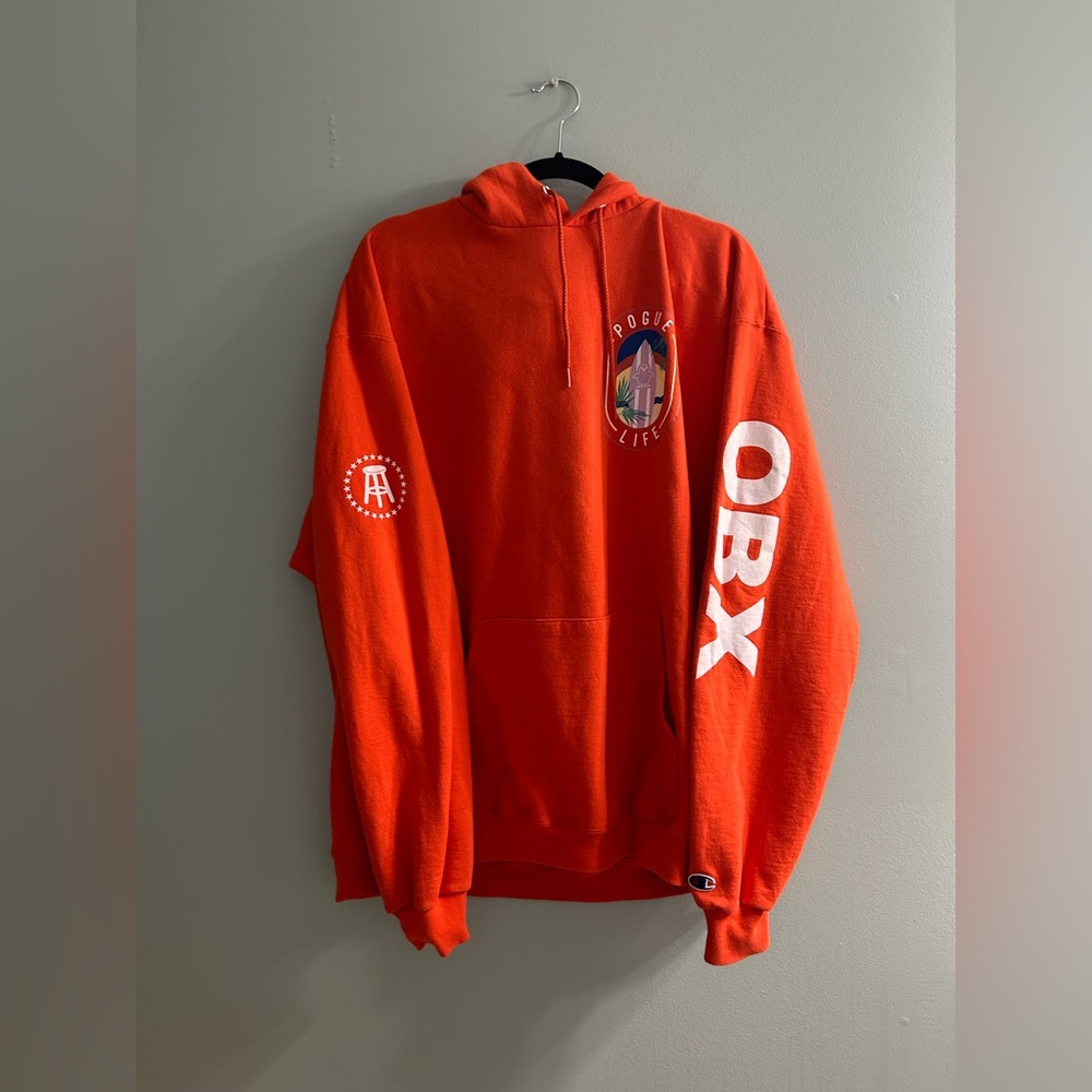 OBX Adult Sweatshirt Orange Barstool Sports Pogue Life Outer Banks Hoodie unisex